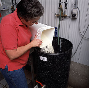 mixing milk replacer